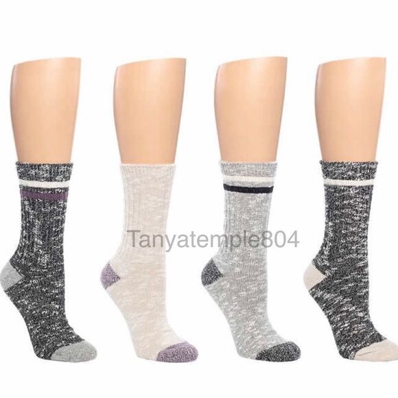 Bearpaw Ladies' Boot Sock, 4 pair - Picture 1 of 4